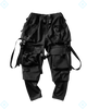 Rrezza Black Techwear Cargo Pants - Japanese Streetwear Jogger for Men