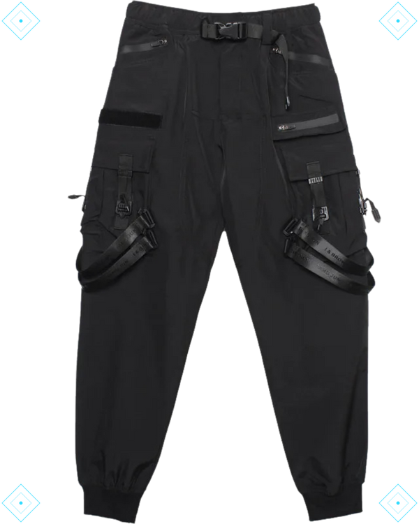 Rrezza Functional Techwear Cargo Pants - Black