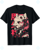 Rrezza Techwear Harajuku Cat Girl Cotton T-Shirt