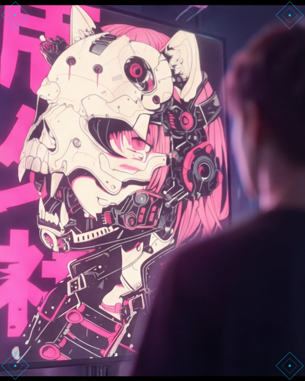 Rrezza Techwear Harajuku Cat Girl Cotton T-Shirt