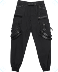Rrezza Functional Techwear Cargo Pants - Black