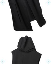 Rrezza ARENS Men's Sleeveless Technical Trench Techwear Vest Hip Hop