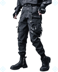 Rrezza Functional Techwear Cargo Pants - Black