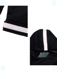 Rrezza Techwear Tactical Black Cargo Multi-Pocket Hooded Jacket