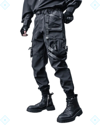 Rrezza Functional Techwear Cargo Pants - Black