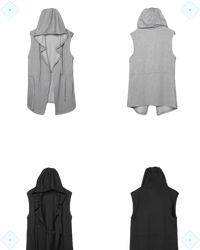 Rrezza ARENS Men's Sleeveless Technical Trench Techwear Vest Hip Hop