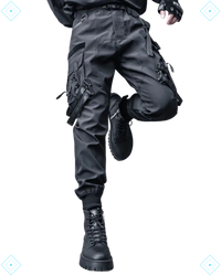Rrezza Functional Techwear Cargo Pants - Black