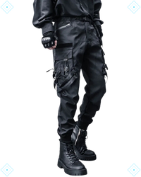 Rrezza Functional Techwear Cargo Pants - Black
