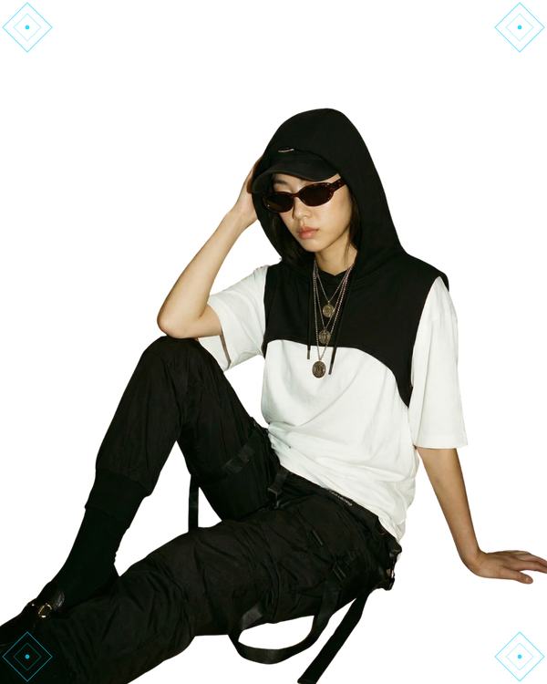 Rrezza Cropped Techwear Hoodie Women - Punk Y2K Hip Hop Style 2024