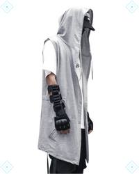 Rrezza ARENS Men's Sleeveless Technical Trench Techwear Vest Hip Hop