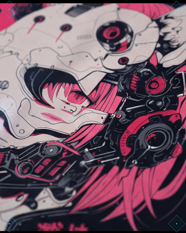 Rrezza Techwear Harajuku Cat Girl Cotton T-Shirt