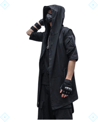 Rrezza ARENS Men's Sleeveless Technical Trench Techwear Vest Hip Hop